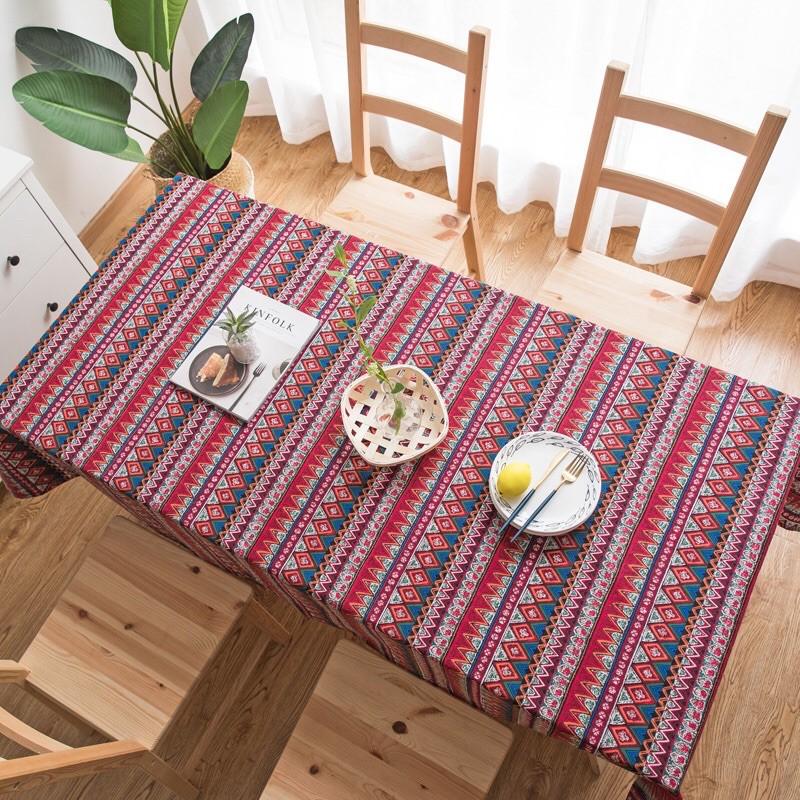 ️️Thảm Thổ Cẩm Phong Cách Bohemian Trang Trí Phòng vintage