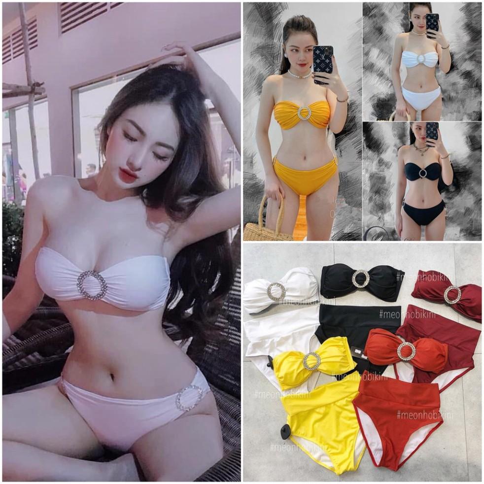 Bikini 2 mảnh cup ngực khoen tròn sang chảnh, hàng thiết kế cao cấp