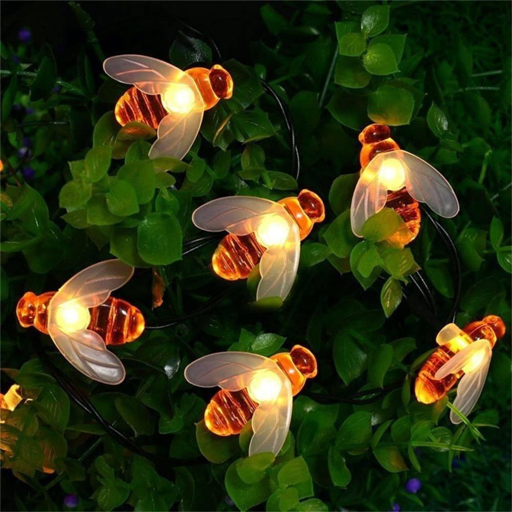 Bộ đèn led trang trí hình ong dùng năng lượng mặt trời