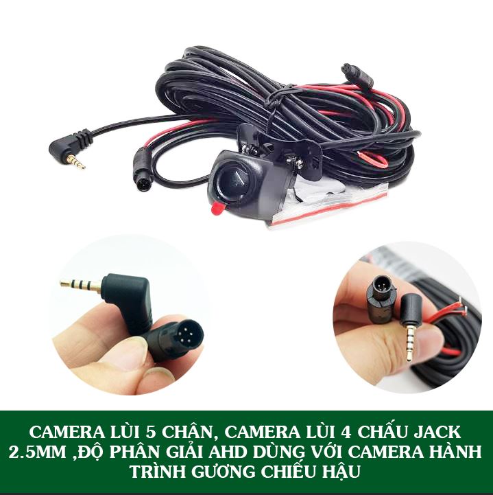 Camera Lùi 4 Chân, Camera Lùi 5 Chân AHD, Dùng Với Camera Hành Trình Gương