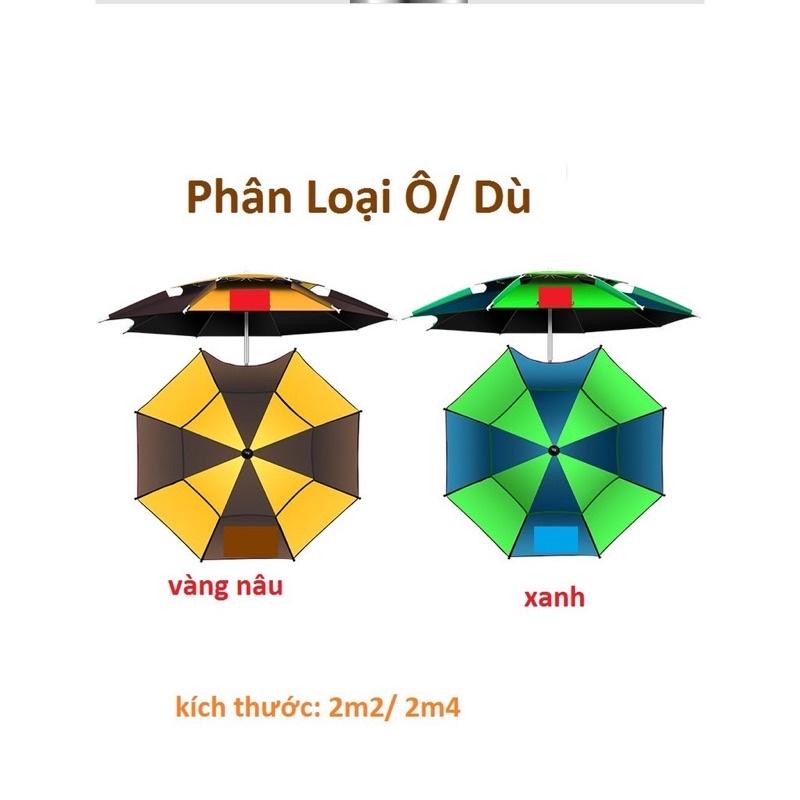 Ô DÙ CHE NẮNG MƯA DÙNG CHO CÂU CÁ, DÃ NGOẠI