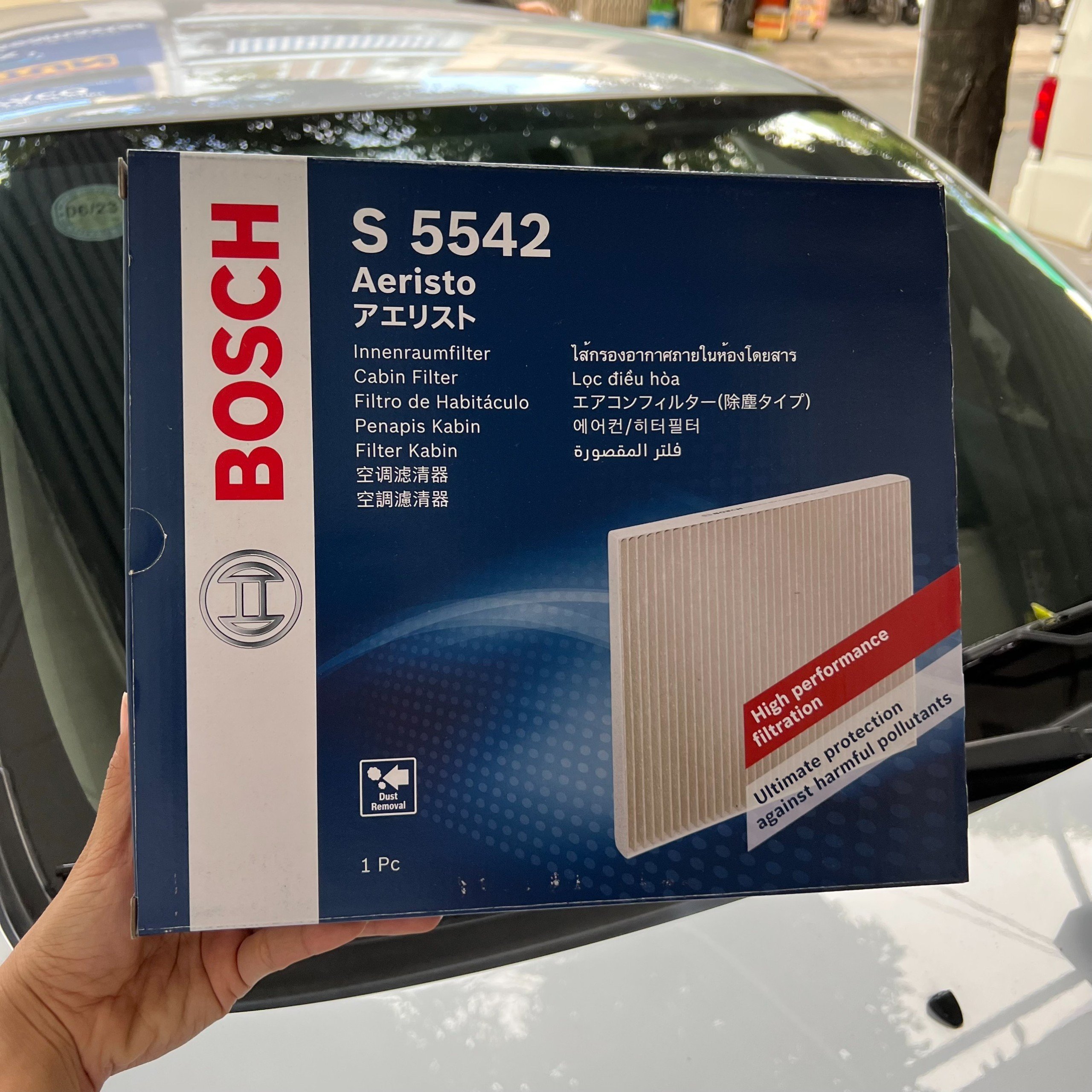 Lọc Gió Điều Hòa Tiêu Chuẩn BOSCH Aeristo S5542 Dành Cho Xe Kia Carens , Sorento