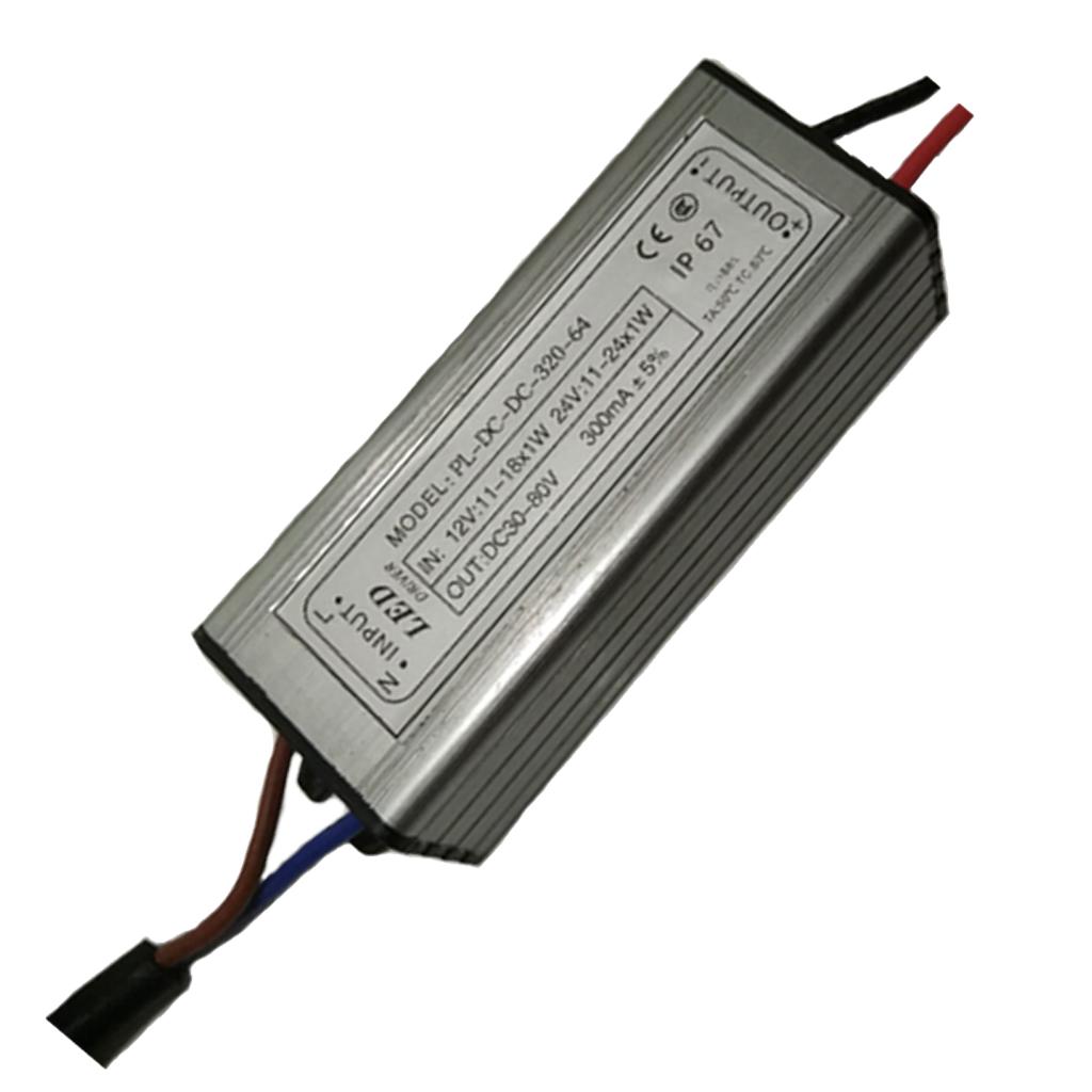 Waterproof IP67, 18-24W 12-24V AC/DC LED Transformer LED Power Supply Driver, Adapter Output for Locomotive Lighting/Ship Lighting/Moving Lighting