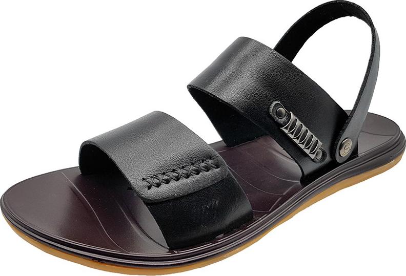 Giày Sandal Nam Da Bò Tấm Cao Cấp, Tiện Lợi 2 Trong 1 Vừa Lê Vừa Hậu DE0716