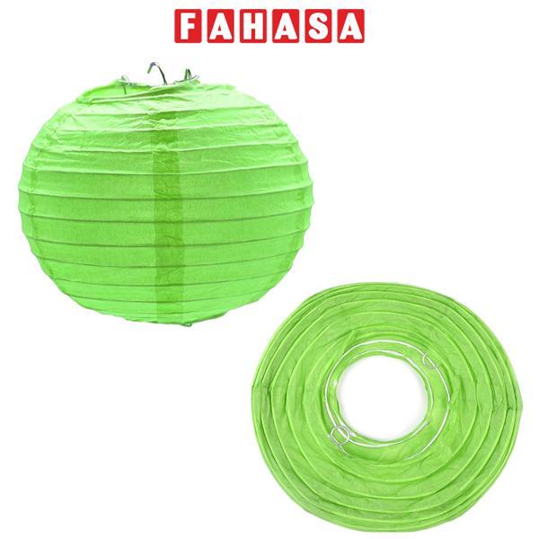 Lồng Đèn Giấy Trơn Tròn 35 Cm Vinacraft - Xanh Lá
