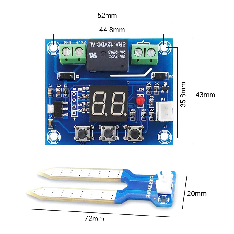 Module mạch công tắc cảm biến độ ẩm của đất loại kỹ thuật số M214 (màn hình kỹ thuật số rất dễ cài đặt)