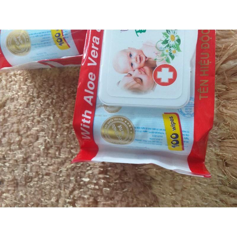 #Giá siêu sale # Giấy ướt, khăn ướt đa năng trẻ em Baby Thiên Phúc siêu dai mềm mại, không mùi