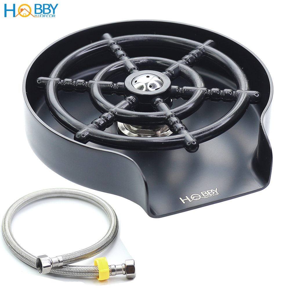 Vòi phun rửa ly cốc tự động inox 304 sơn đen Hobby home decor VRLD