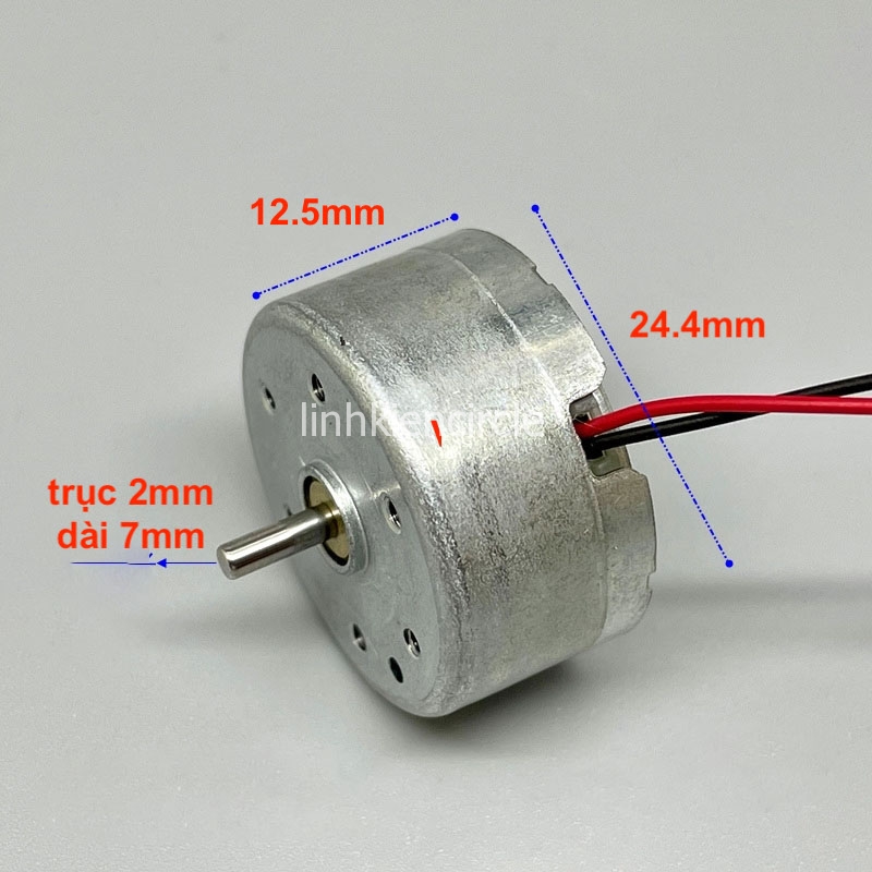 2 motor mini 300 mới 100% dùng quạt mini 3V - 6V tốc độ 5200 - 10700 RPM - LK0042