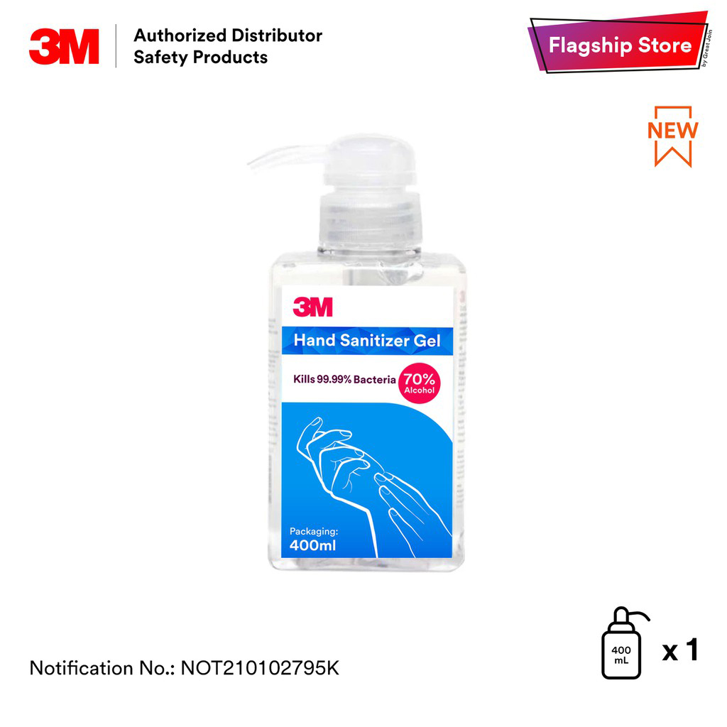 Dung Dịch Sát Khuẩn Tay Nhanh 3M Hand Sanitizer 400ml, 70% Ethanol v/v