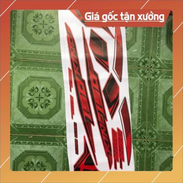 Tem rời ex 150 mx king dán xe đỏ nhám