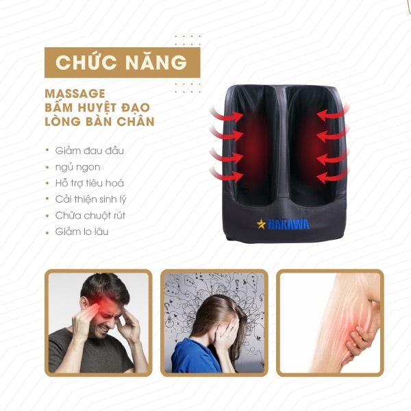 COMBO MASSAGE MINI TOÀN THÂN HAKAWA M11+G21P NEW