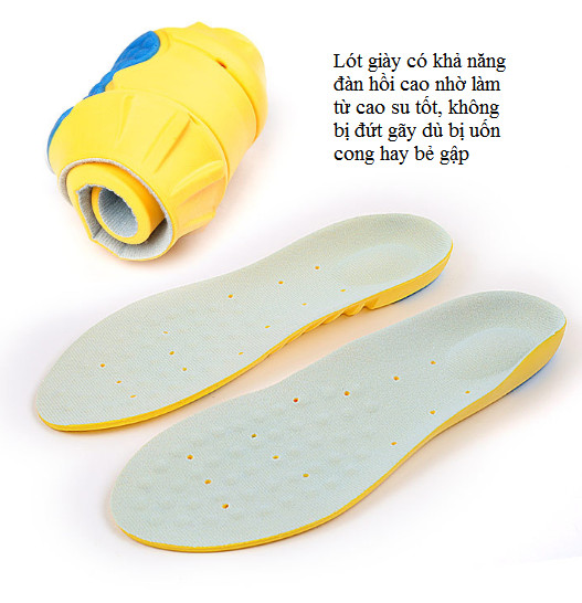 (Được chọn Size) Miếng lót giày thể thao Yellow Sport chuyên dụng cao cấp, Lót giày cả bàn siêu êm chân, khoáng khí, khử mùi hôi