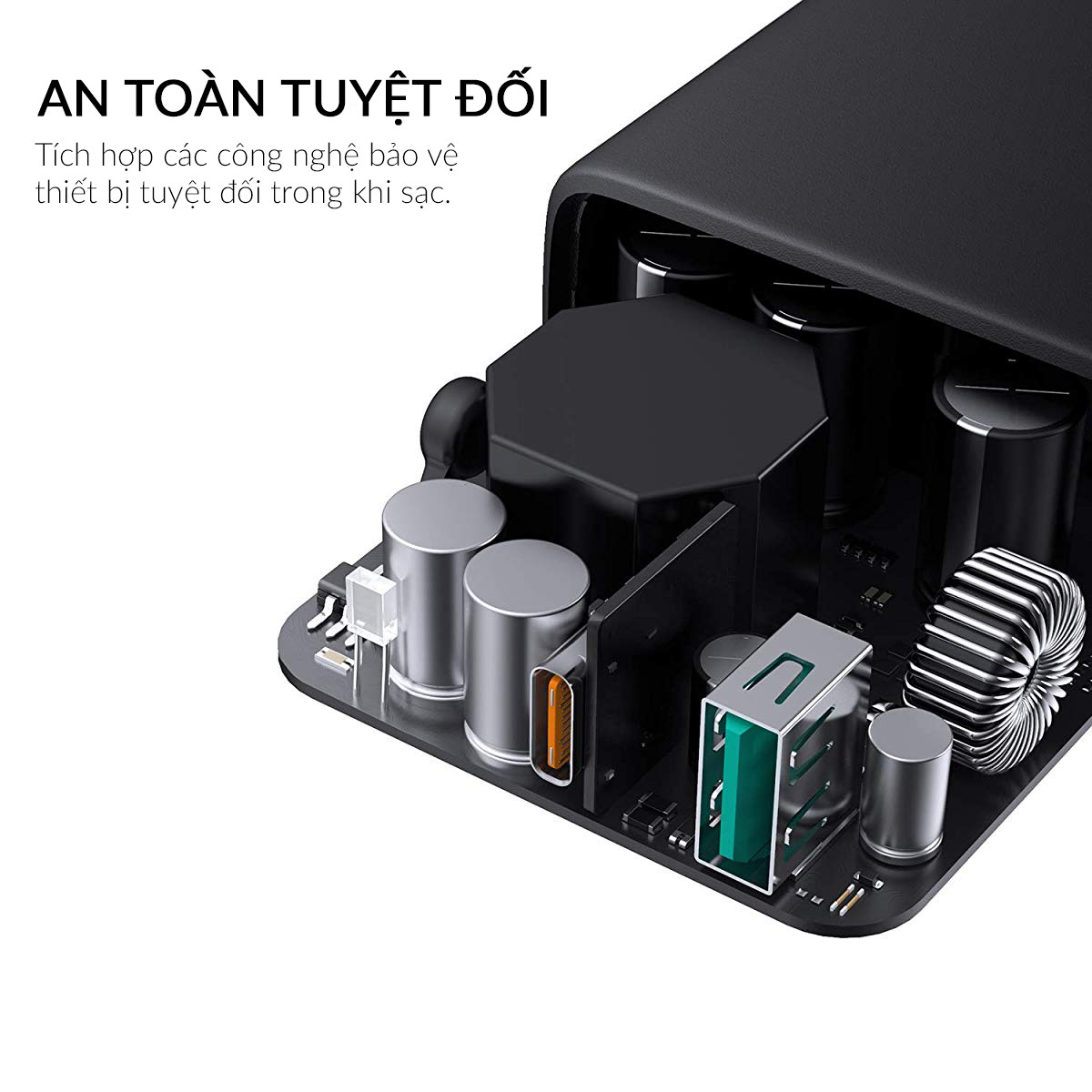 Cốc Sạc Sạc AUKEY PA-D1 Type C Power Delivery 30W Tích Hợp Công Nghệ Dynamic Detect  - Hàng Chính Hãng