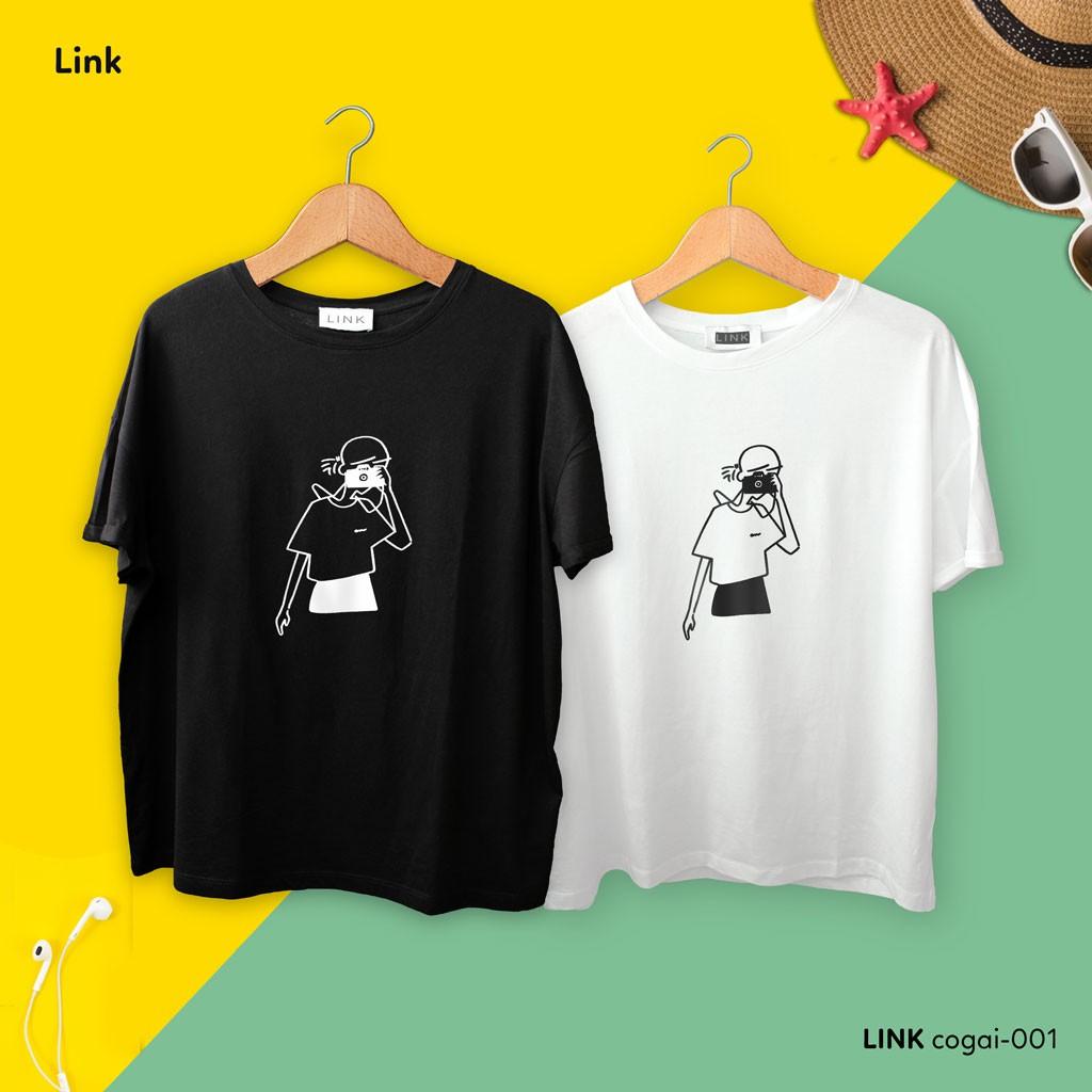 Áo thun form rộng HÌNH CÔ GÁI Unisex