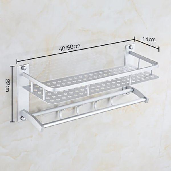 Giá Treo Khăn Có Móc Gắn Tường Tiện Lợi MT09