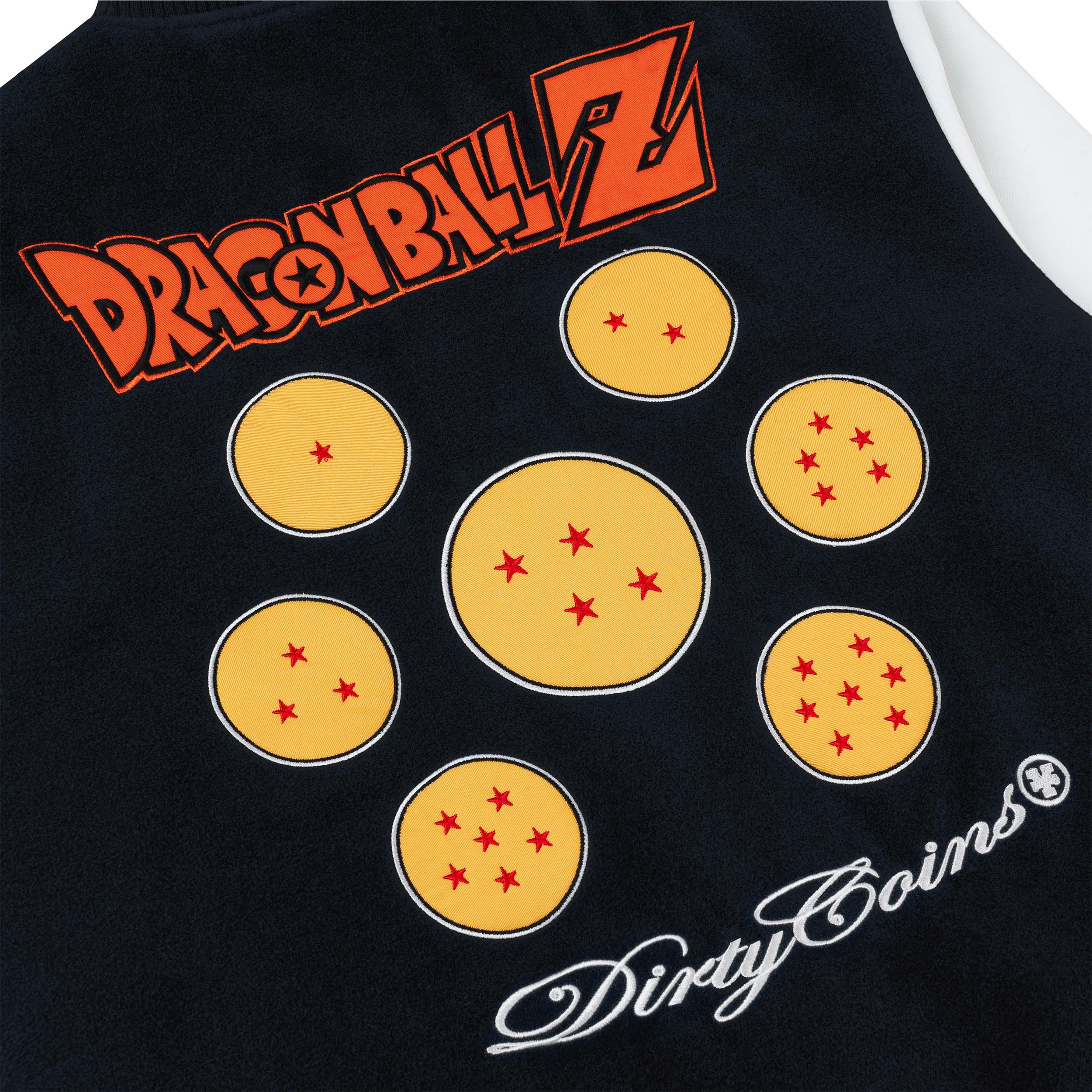 Áo Khoác DIRTY COINS | DRAGON BALL Z Logo Varsity Jacket - Black