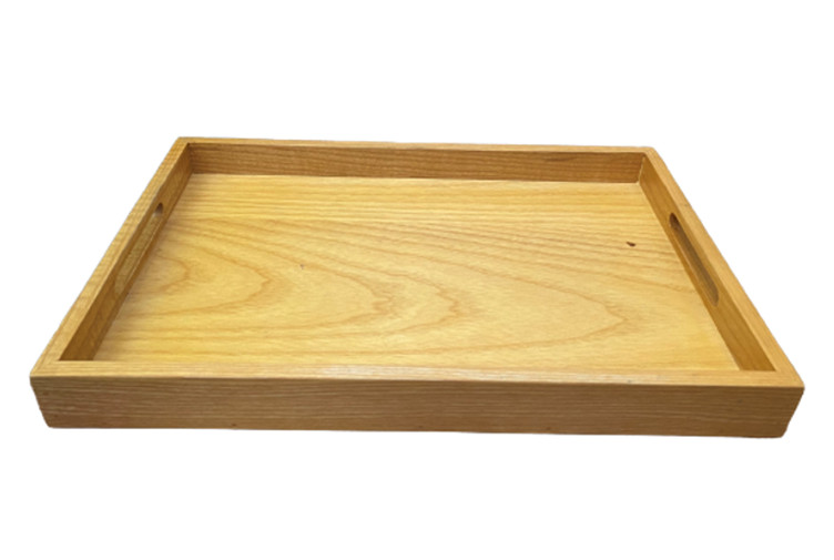 Khay gỗ khoét tay cầm hình chữ nhật