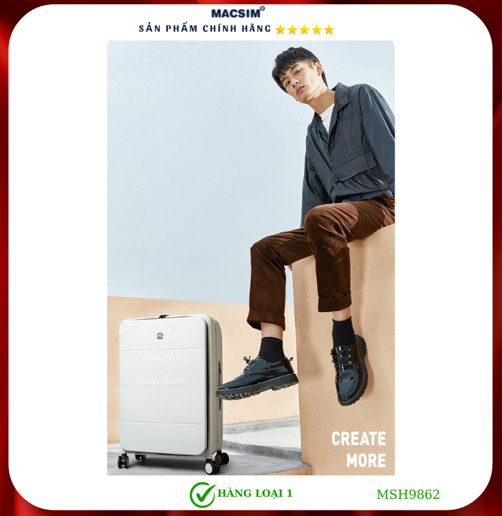 Vali cao cấp Macsim Hanke MSH9862 - Hàng loại 1(size 20 inch)