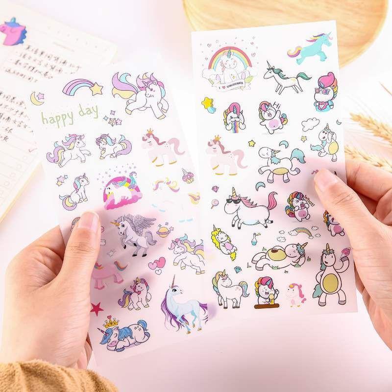 SET STICKER 6 miếng cute siêu rẻ. Combo 6 Miếng Dán Trang Trí