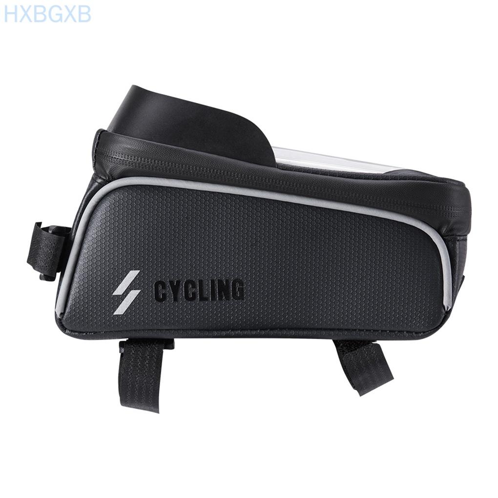 Bike Waterproof Bag Top Tube Handlebar Case Touchscreen Cell Phone Mount Holder Road Bicycle Front Frame Bag