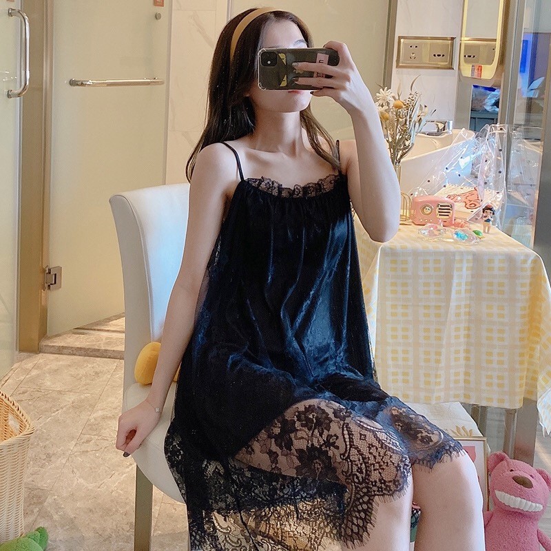 Đầm ngủ tiểu thư dễ thương