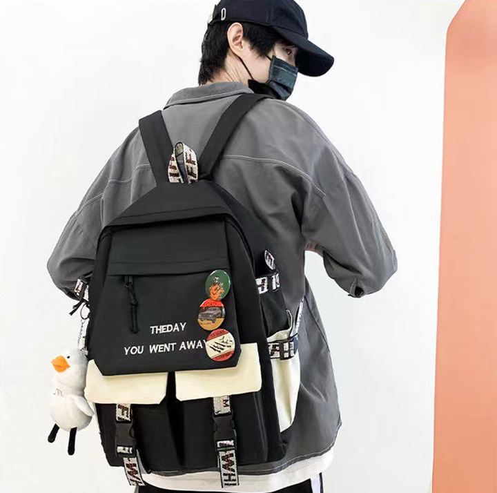 Balo thời trang cho học sinh nam, nữ phong cách Hàn Quốc size 45cm BALO-571