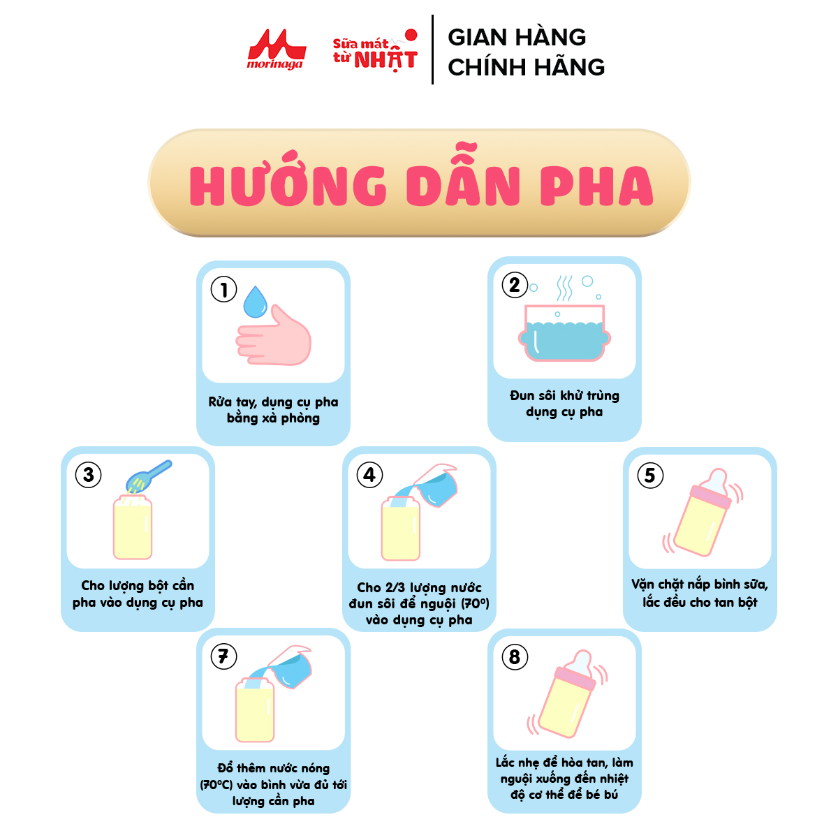 Sữa Morinaga số 1 Hagukumi 850g thêm dưỡng chất mới