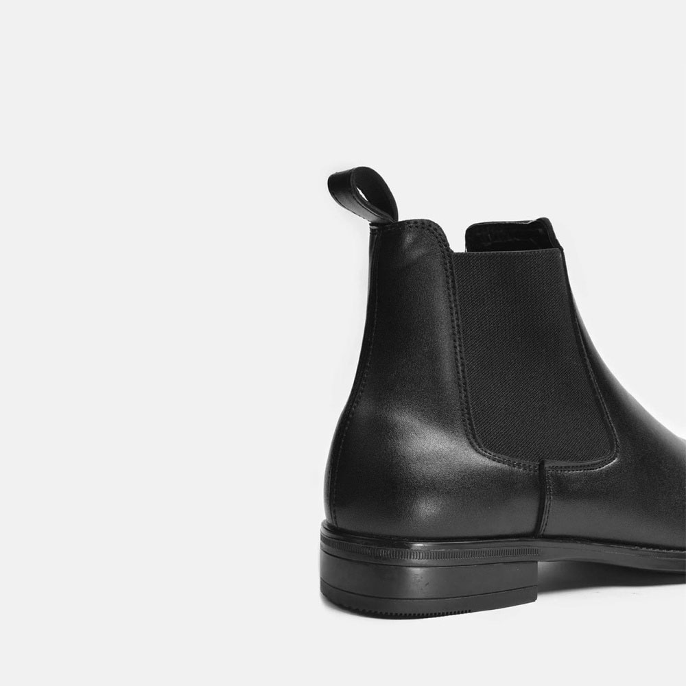 Giày Chelsea Boots Da Nguyên Tấm Cao Cấp Không Nhăn, Chelsea Boot Cổ Cao Phong Cách Lịch Lãm