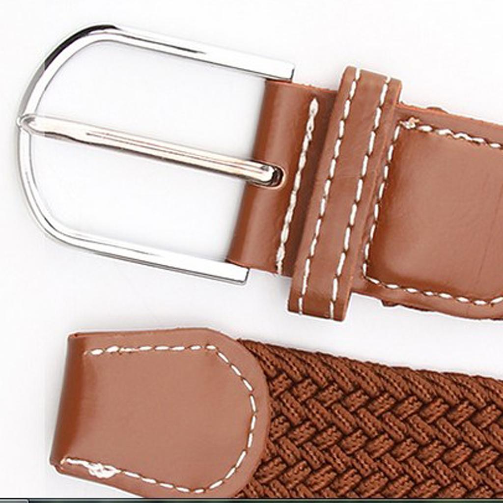 2 Pieces Men Women Knitted Canvas Belt Webbing Belt Sports Waistband Strap
