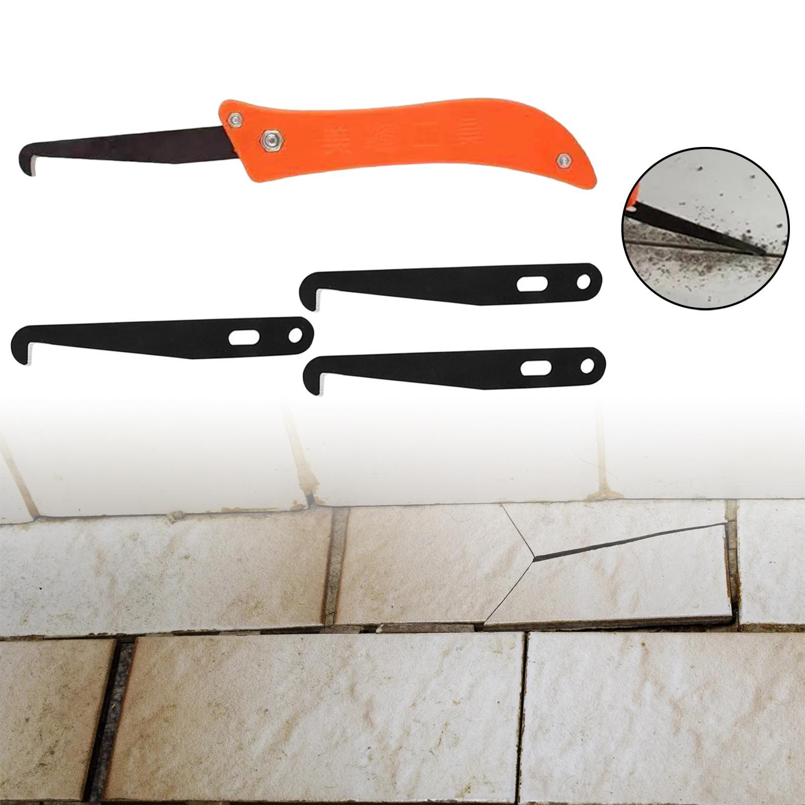2X Tile Gap Repair Tool Hook Knifes Professional Cleaning and Removal of Old