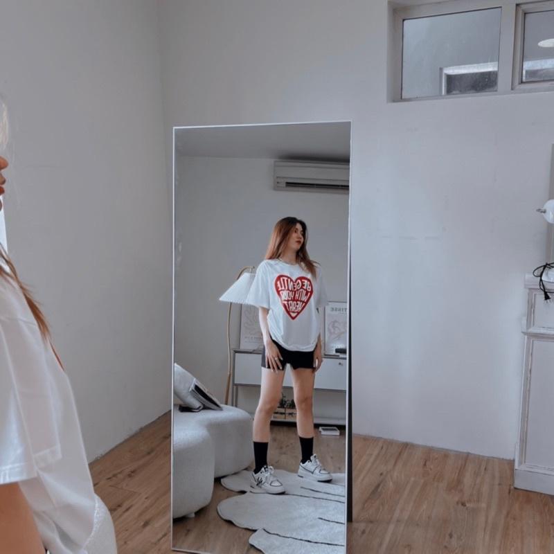 Áo thun ALTHOUGH form unisex, chất vải Cotton 100% thoáng mát