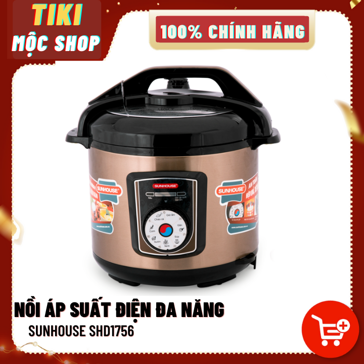 Nồi Áp Suất Điện Đa Năng Sunhouse SHD1756 (6L) - Hàng chính hãng