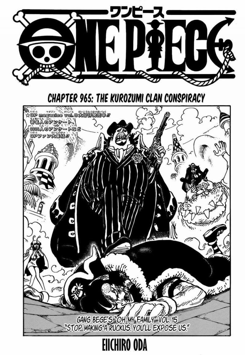 đảo hải tặc - one piece chapter 965 1
