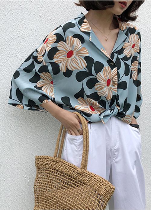 Áo sơ mi hoa hướng dương kiểu dáng Kimono ArcticHunter, thời trang phong cách trẻ