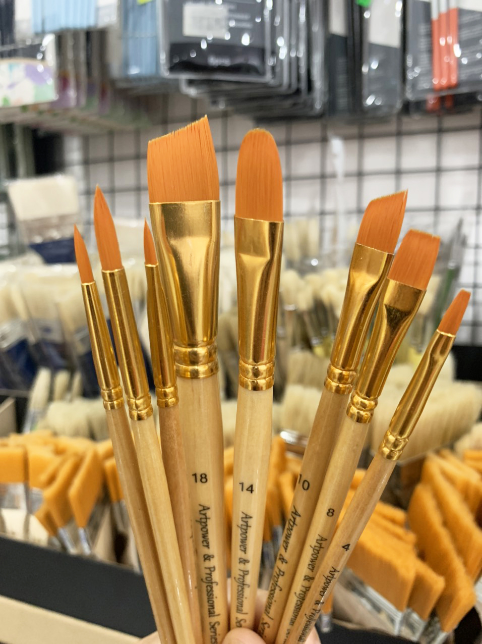 BỘ CỌ VẼ CƠ BẢN ART BRUSH 8 CÂY