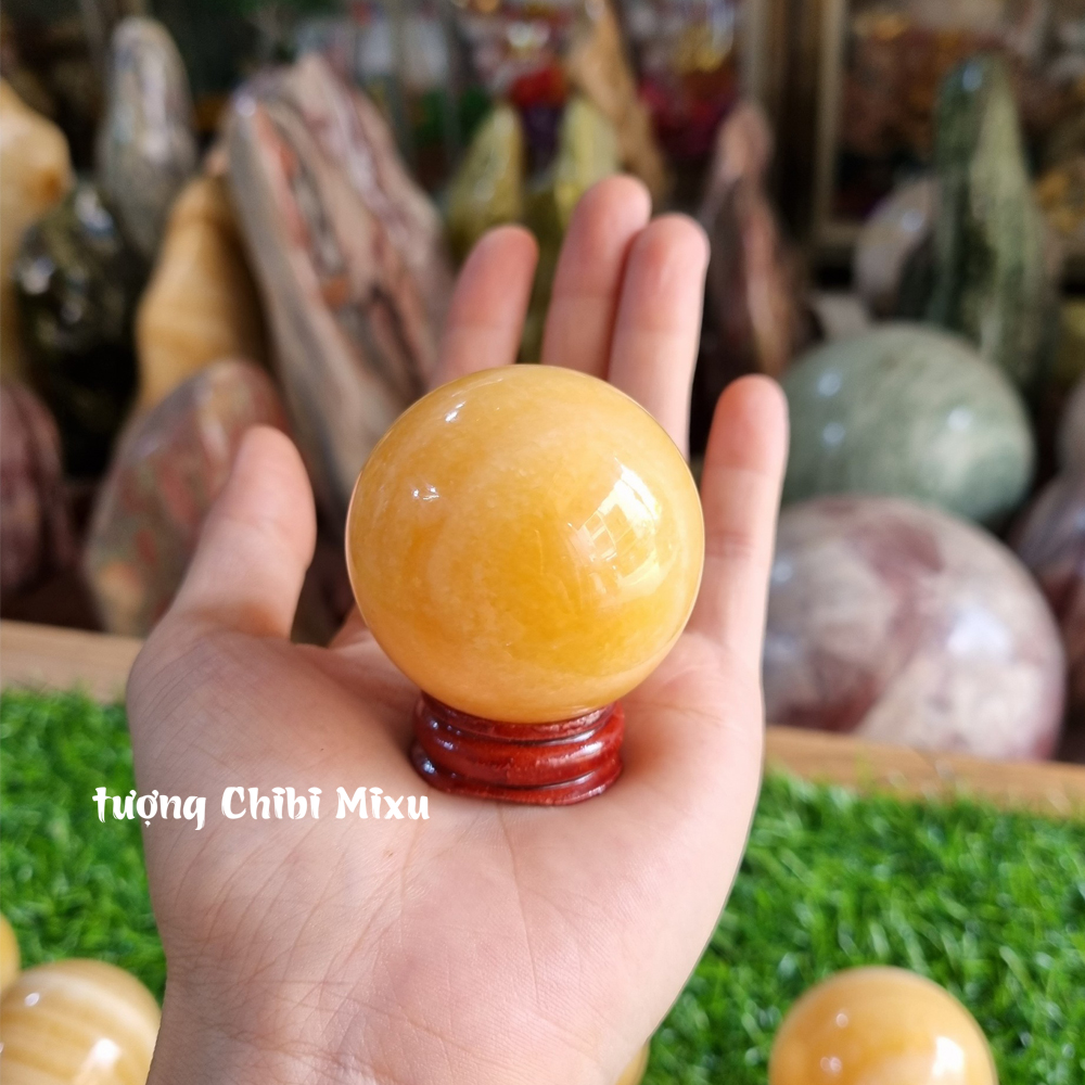 Bi cầu ngọc Hoàng Long 5.0cm đến 5.5cm cho người mệnh Kim và Thổ