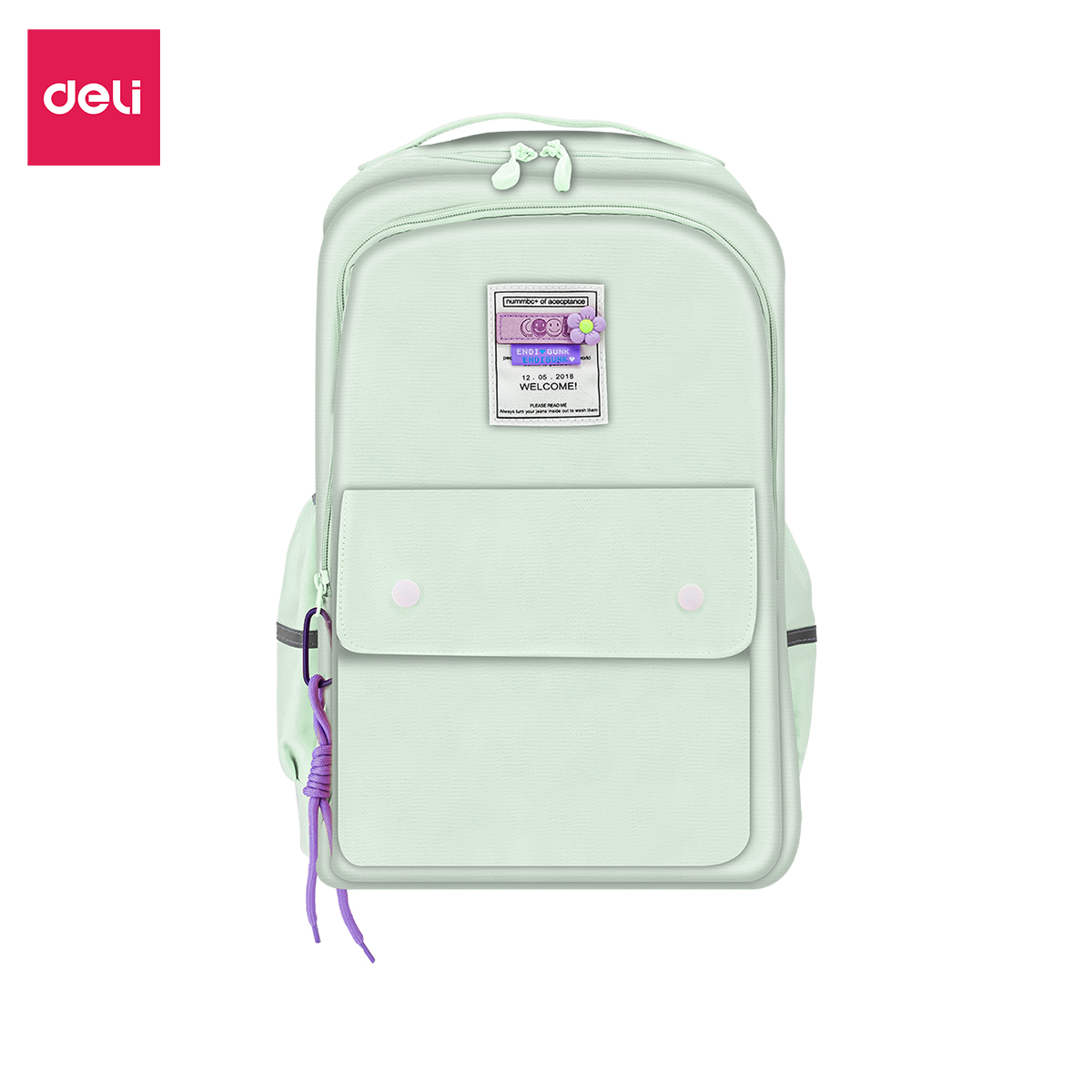 Balo Cặp Học Sinh Đị Học Ulzzang Hàn Quốc Deli - Chống Nước Đựng Được Laptop Du Lịch Pastel Dễ Thương Thời Trang Nam Nữ