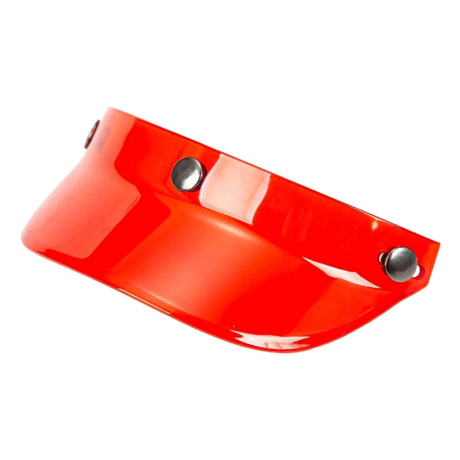 2X Motorcycle Peak for 3 Resistant for 3/4 Helmets Red