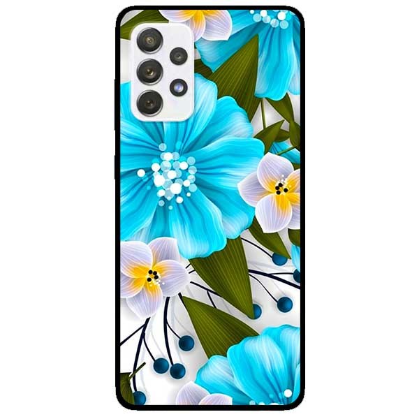 Ốp lưng dành cho Samsung Galaxy A52 5G mẫu Hoa Xanh Trắng