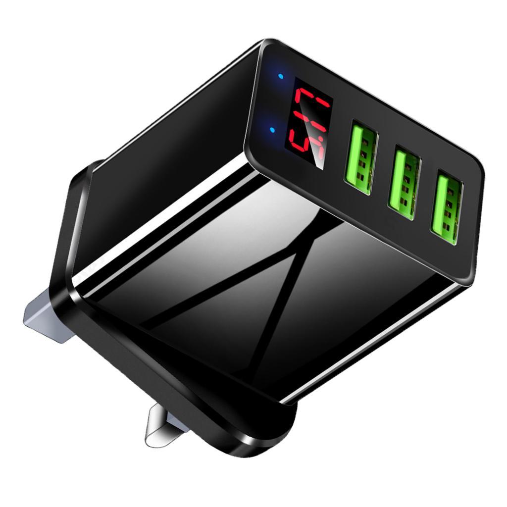 USB Charger 3-Port Desktop USB Charging Station Multiple Port