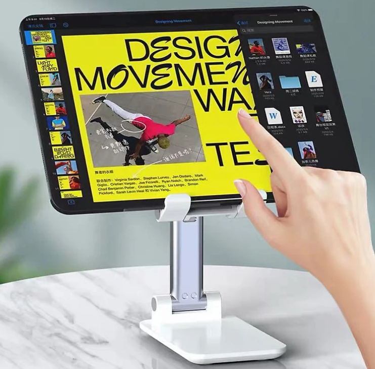 Giá Đỡ Điện Thoại , Máy Tính Bảng Có Thể Gấp Gọn, Chống Trượt, Tùy Chỉnh Độ Cao, Hàng Chính Hãng-Loại 1