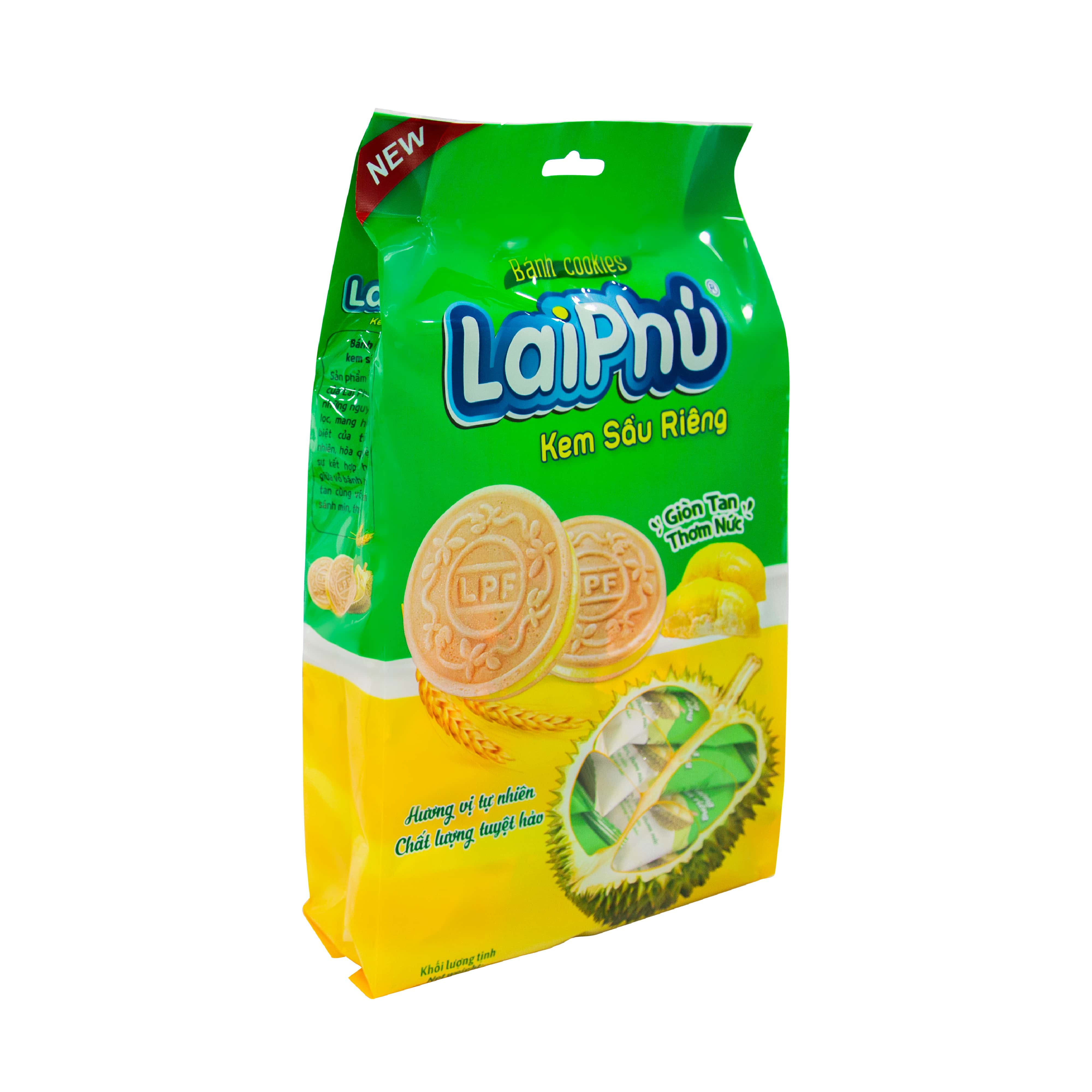 Bánh cookie Lai Phú kem Sầu Riêng 210g