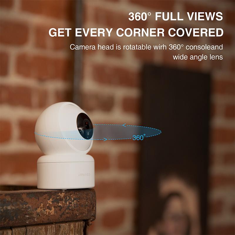 IMILAB C20 Camera An ninh Gia đình WiFi 1080P HD IP Camera quan sát trong nhà Baby Cam 360° Giám sát Video Webcam Tầm nhìn ban đêm Hoạt động với Alexa Màu sắc: 1 Camera