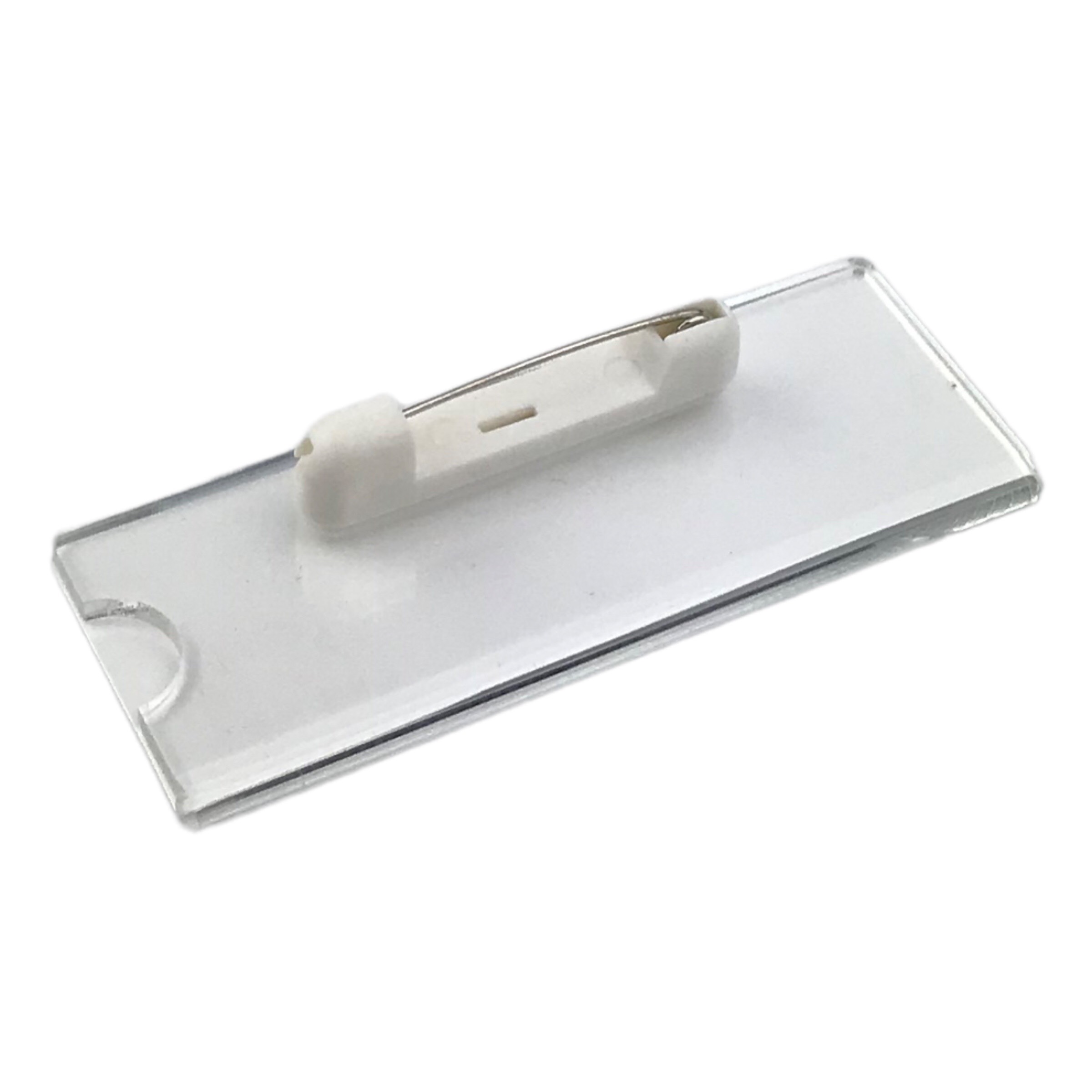 Phôi thẻ tên mica Enter BT041 70x25mm gắn kim K004A - Bịch