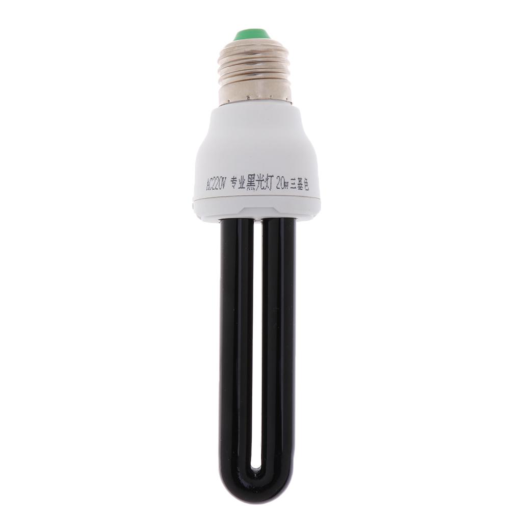 UV Ultraviolet Blacklight Low Energy CFL Light Bulb, 20/40W, E27, Screw Lamp
