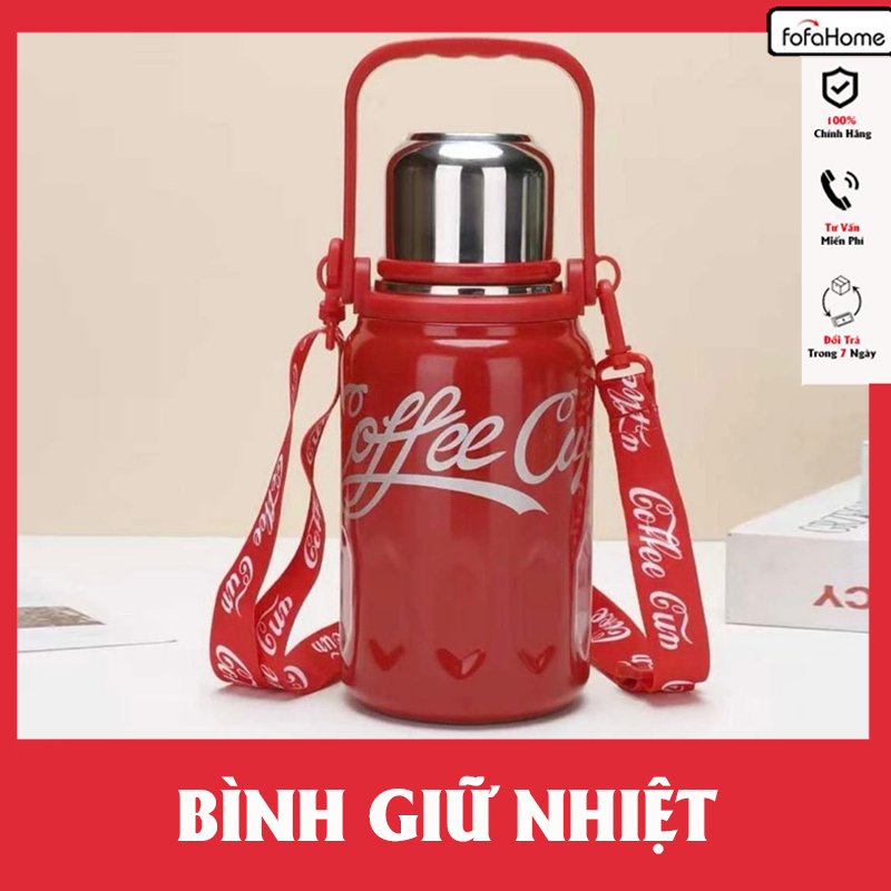 Bình Giữ Nhiệt Coffe Cup Dung Tích 1200ml 800Ml. Bình Đựng Nước Bằng Chất Liệu Inox 316 Cao Cấp
