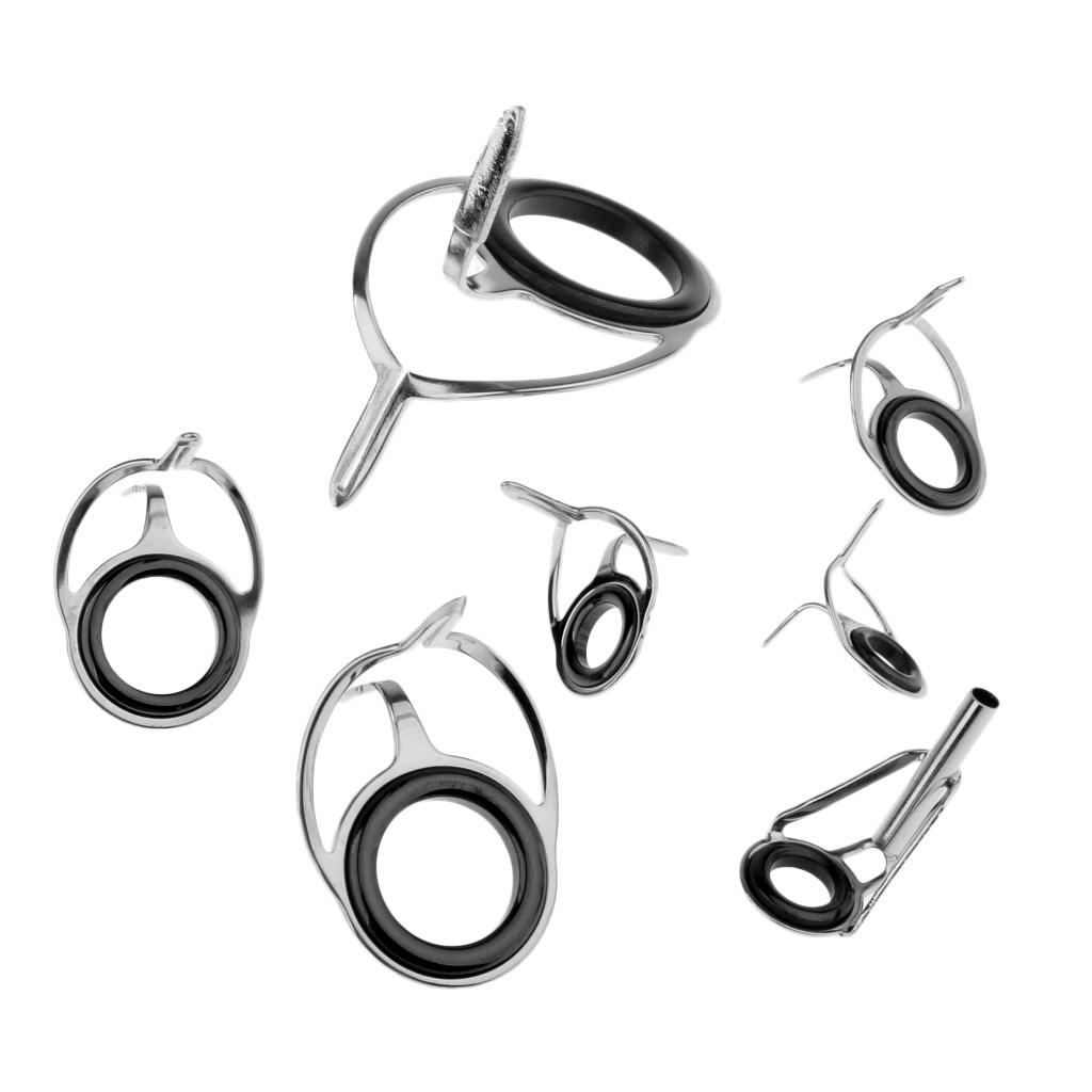 7 Chiếc Nhiều Kích Cỡ Khác Nhau Cần Câu Cá Hướng Dẫn Đầu Dây Câu Cá Con Quay Hướng Dẫn Mắt Nhẫn Đầu Hàng Đầu B