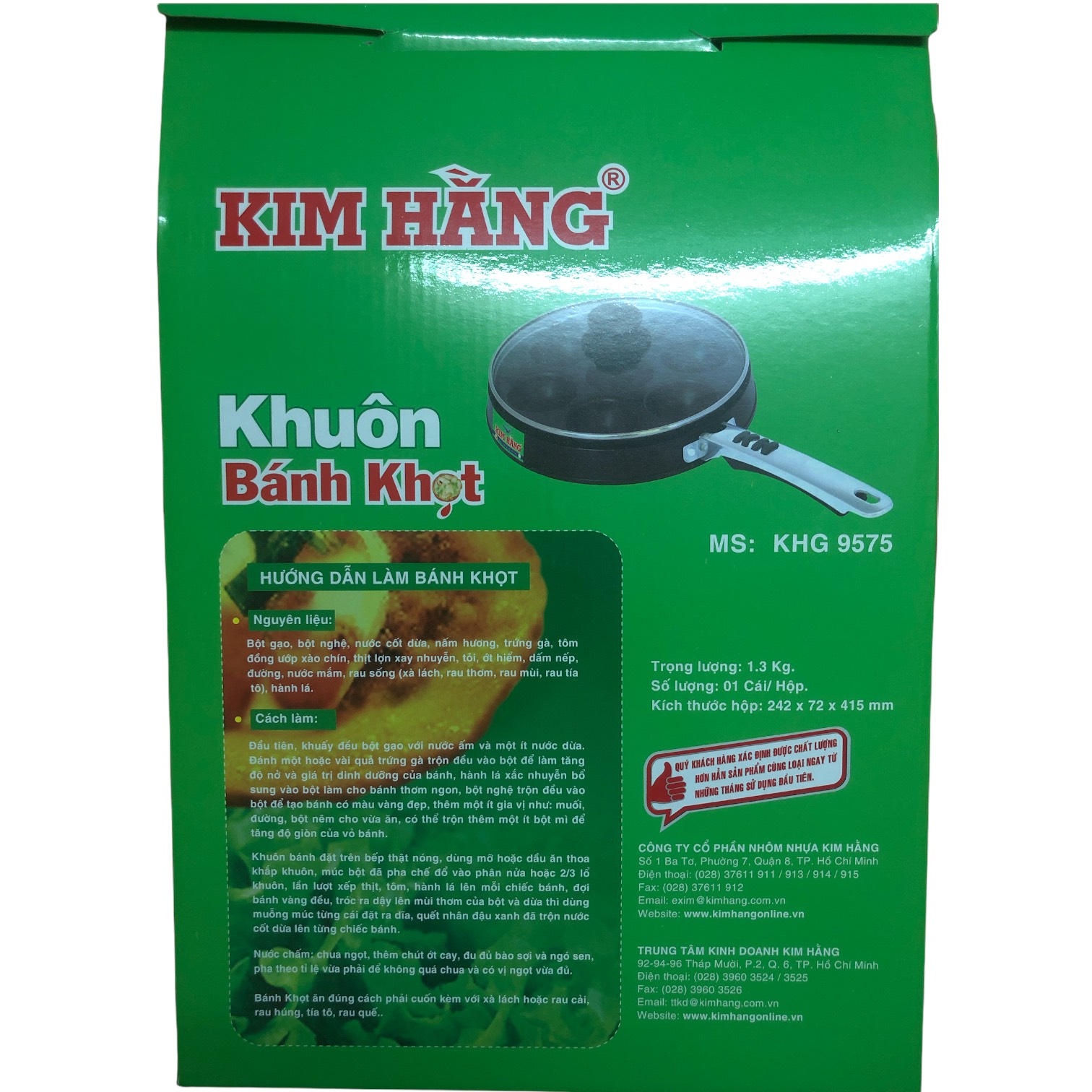 Khuôn bánh khọt chống dính loại tốt sử dụng trên bếp than, bếp gas và bếp hồng ngoại