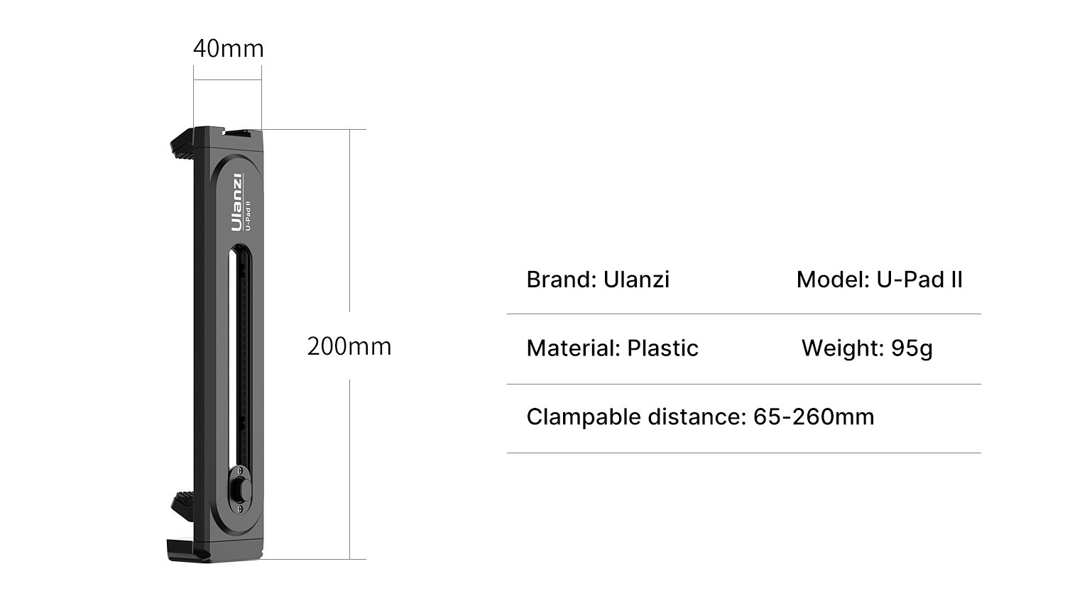 ULANZI U-PAD II - HÀNG CHÍNH HÃNG - Ngàm kẹp dành cho Điện thoại và Máy tính bảng